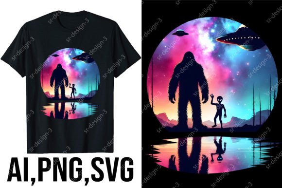 A Crafting Asset Review: Alien and Bigfoot Full Moon Graphics for T-Shirt Designs