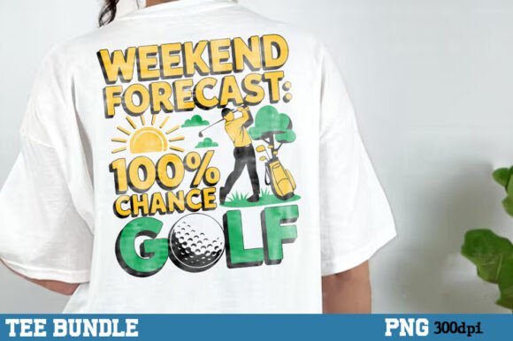 A Playful Graphic Perfect for Golf Lifestyle & T-Shirt Designs