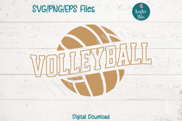 A Volleyball Logo for Dynamic Brand Graphics and T-Shirt Designs