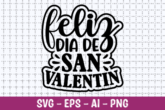 Feliz Dia De San Valentin Graphics for Seasonal T-Shirt Designs & Blogging