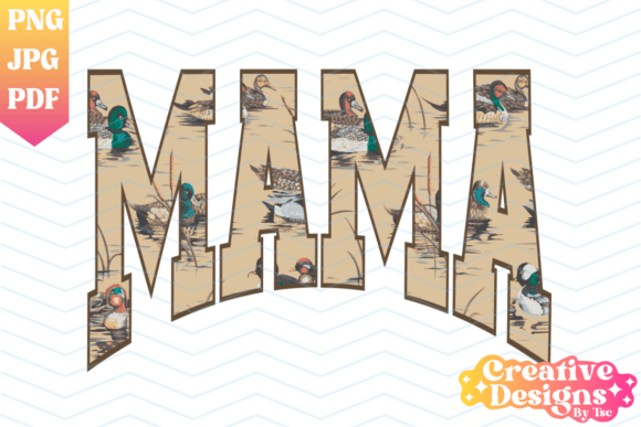 Mama Duck PNG for Rustic Graphics & T-Shirt Designs
