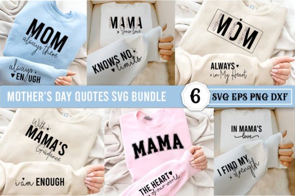 Mother's Day Sleeve Sweatshirt Graphics for T-Shirt Designs