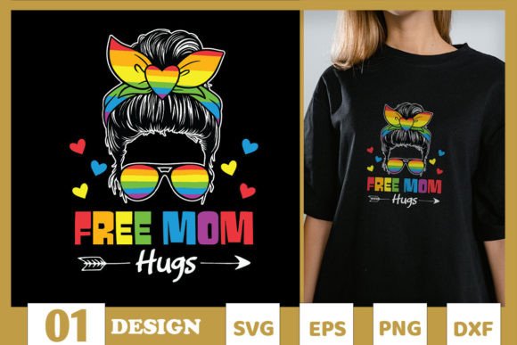 Reviewing the Free Mom Hugs Pride SVG for Embroidery