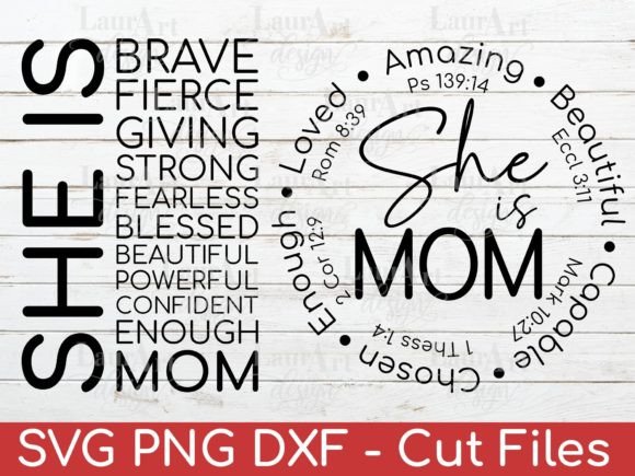 She is Mom: A Mother's Day Design for Thoughtful Stitching