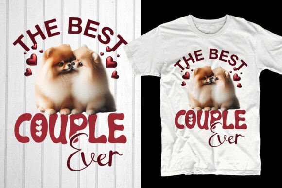 The Best Couple Ever Pomeranian Dog: A Graphic for Cute Branding