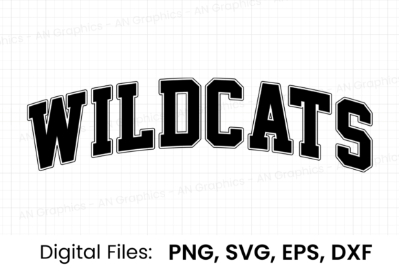 Wildcats Retro Varsity SVG Graphics for Bold T-Shirt Designs